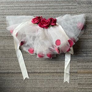 Tulle elastic skirt with Roses - PAMELA CO - OS